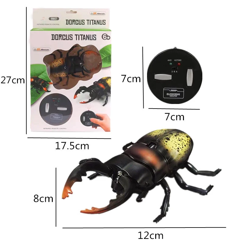 원격 제어 배터리 구동 전기 시뮬레이션 딱정벌레 장난감, 현실적인 곤충 장난감, 참신한 생일 선물, RC 동물