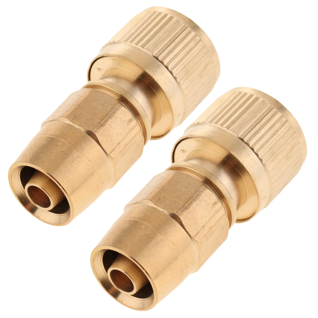 

2pcs Brass Garden Expanding Hose Joint Male Pipe Adaptor Repair