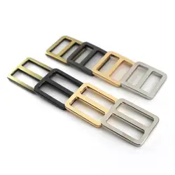 1x Metal Flat Wire Formed Rectangle Ring Buckle Loops Webbing Leather Craft Bag Strap Belt Buckle Garment Luggage DIY Accessory