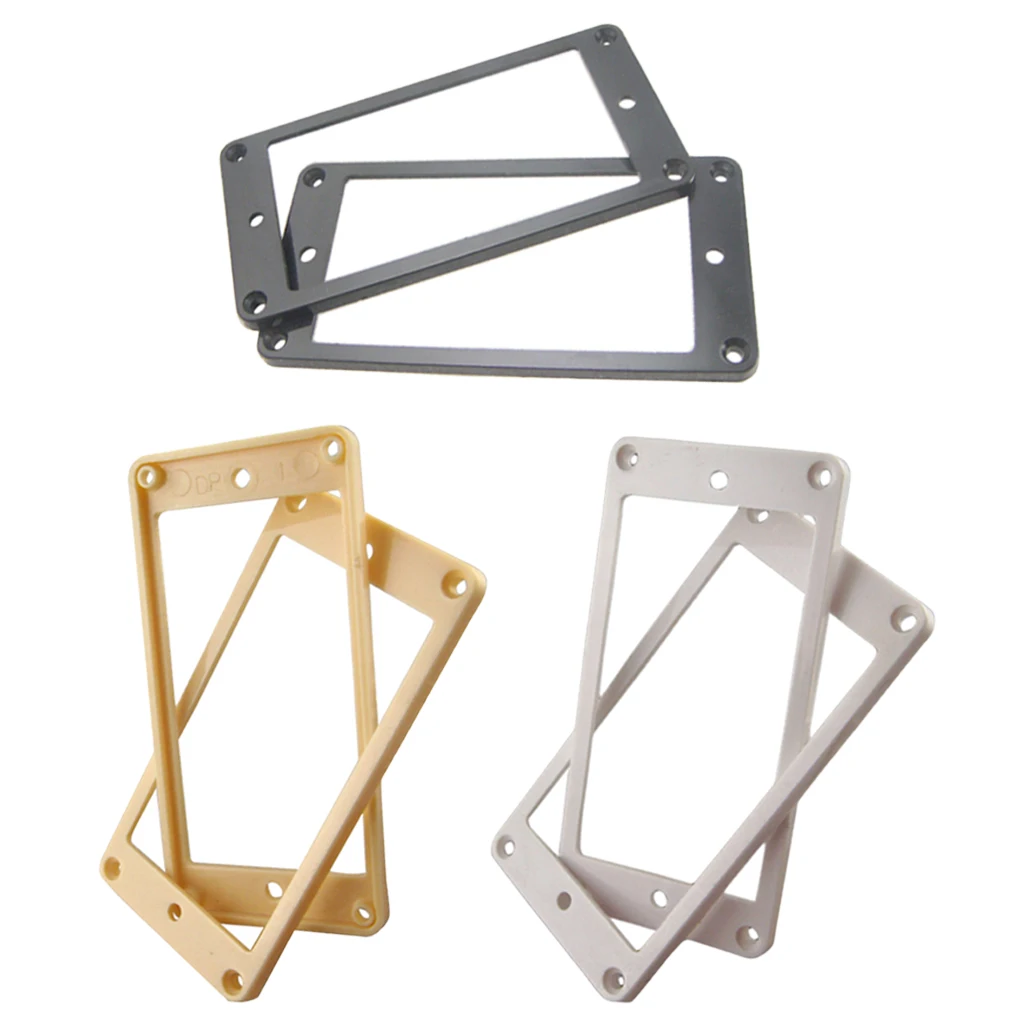 Plastic Flat Humbucker Pickup Mounting Ring Frame For Electric Guitar Stringed Instruments