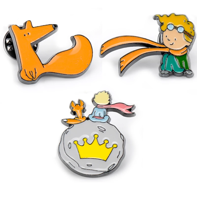 Le Petit Prince Brooch and Enamel Pin The Little Prince Lapel Pin Badge Jewelry for Women Men Clothes Backpack Hat Bags Shirt