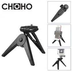 Mini Tripod light Table Stand fold tripode ABS Phone Holder Vlog Selfie Stick For Camera Cellphone iPhone Gopro Accessories