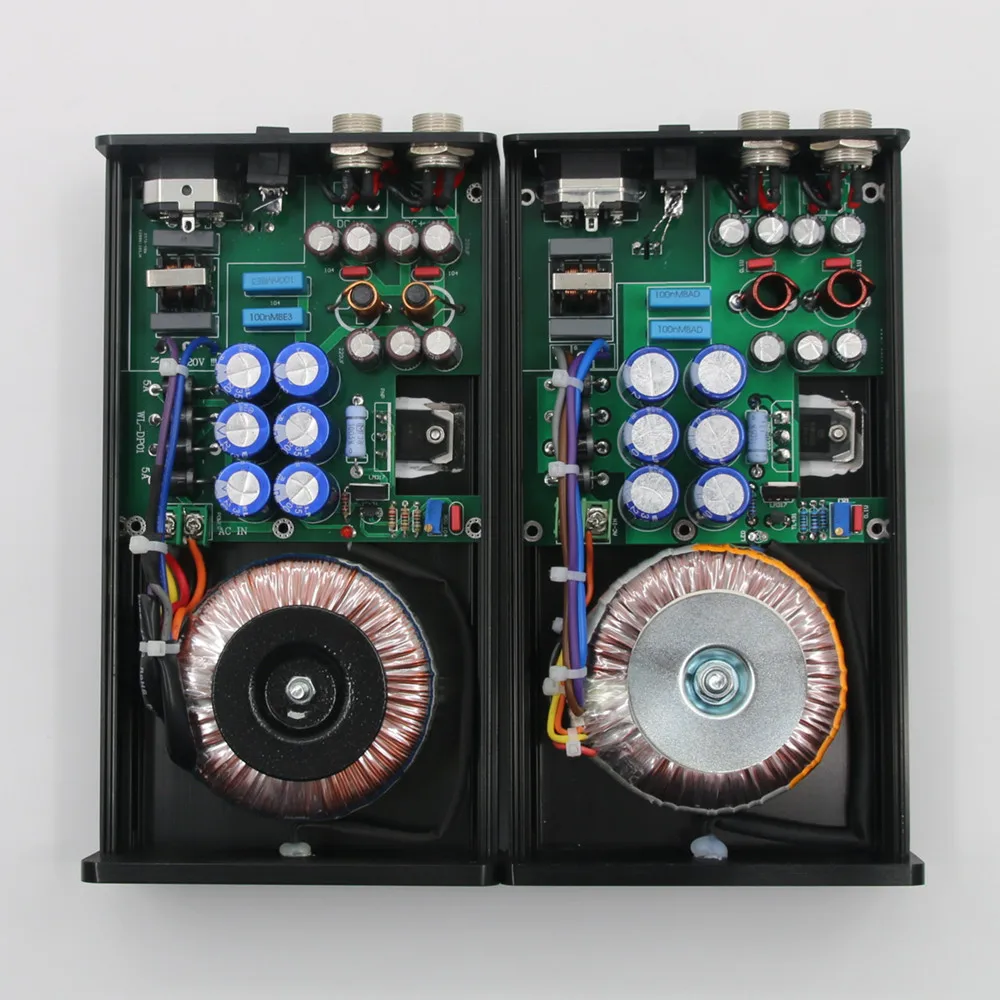 Linear Regulated Power Supply 50W Double Output Linear Power Supply 12V 8V 15V Custom output 5V-24V Quality Low Noise