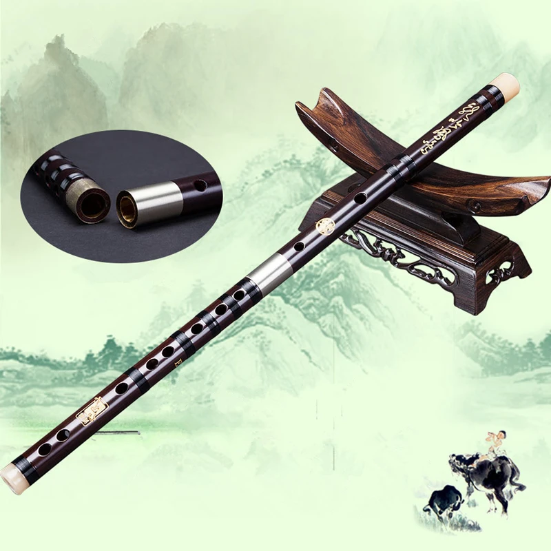 SevenAngel Professional playing Flute old mahogany flauta national musical instrument Rosewood Dizi  with accessories