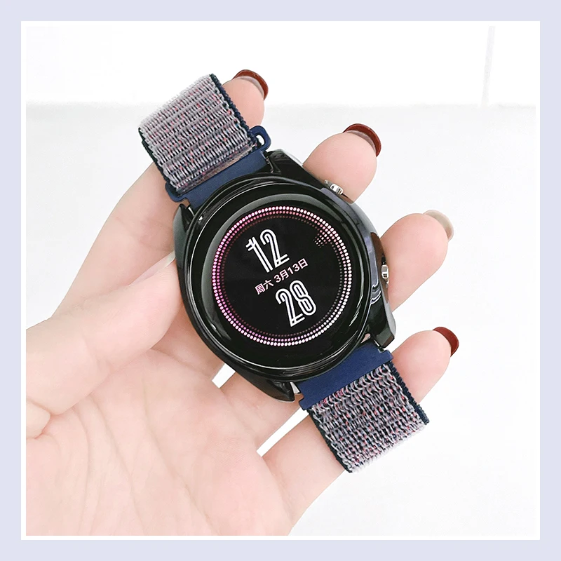 18MM 20MM 22MM Dây Đeo Cho Ticwatch Pro 2020/Pro 3 GPS/E2/S2 Thông Minh dây Đồng Hồ Dây Nylon Cho TicWatch E Kèm Vòng Cổ Tỳ Hưu Thạch Anh Dây 2 C2 Correa