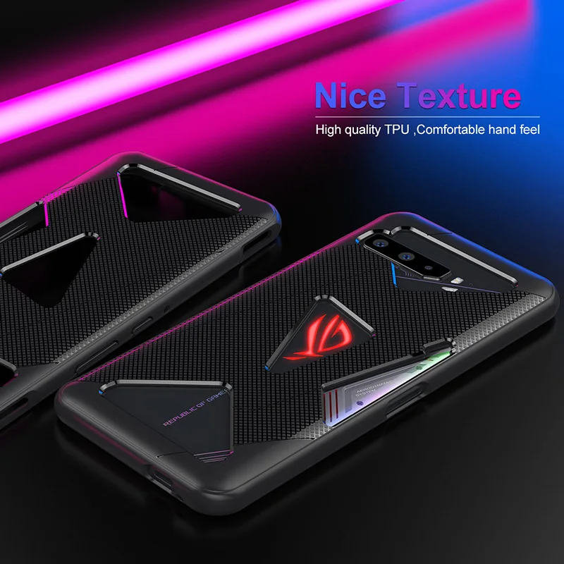 Mobile Phone Shell for ASUS ROG Phone 3 5 Smartphone Protective Cover Soft TPU Case for ROG5 ROG3 Gaming Phone Accessories