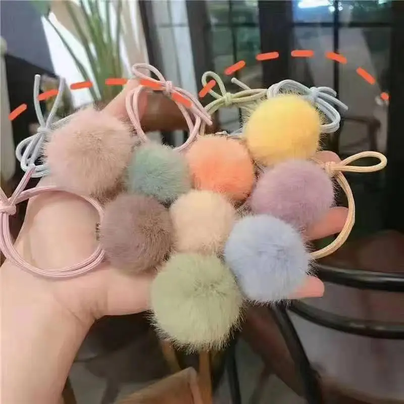 25mm Fur Pompom Balls Imitation Mink Hair Plush Pompoms Balls DIY Pompon Material Craft Supplies Pendant Hair Accessories