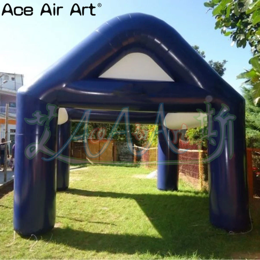 Commercial Giant Inflatable Tent, Inflatable Blue Tent Model With Air Blower For Outdoor Activities/Party/Exhibition/Advertising