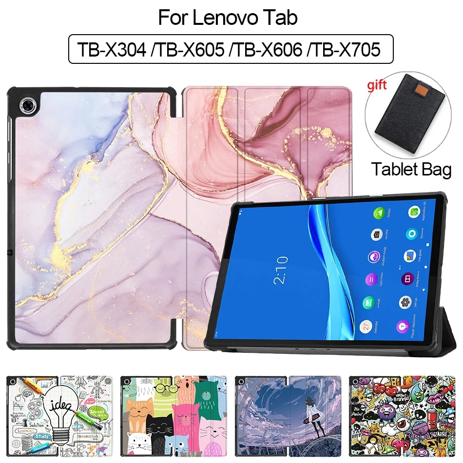 

Чехол MTT для планшета Lenovo Tab 4 10 Plus TB-X704L TB-X704F 10,1 дюйма, флип-чехол из искусственной кожи с подставкой, защитный чехол