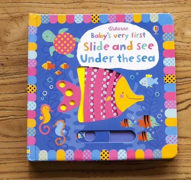 Britain English 3D  Baby's very first slide and see under the sea flip hole picture board book kids early education