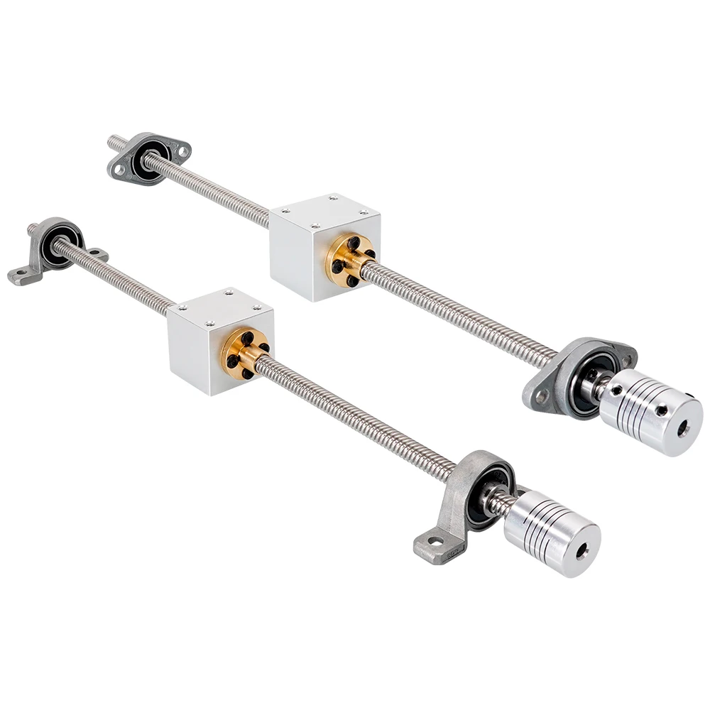 KINGROON T8 Lead Screw Nut Mount Lead 8MM OD 8MM Pitch 2MM T8 Nut Conversion Seat 3D Printer Part T8 Nuts Bracket Aluminum Block