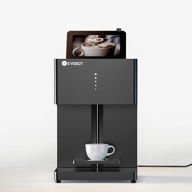 EVEBOT 3d Latte Art Coffee Printer Machine Automatic Beverages Food Selfie With WIFI Connection Printing Edible Ink Cartridges