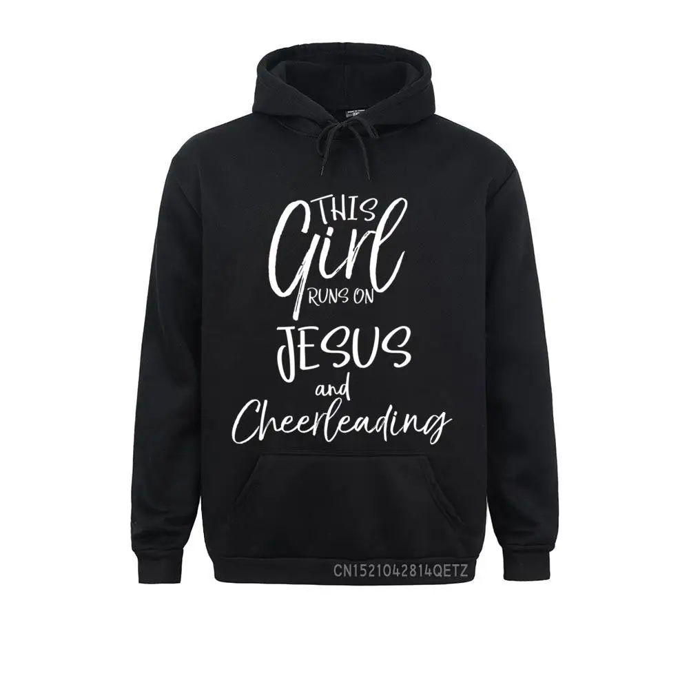 

Cheerleader Gift This Girl Runs On Jesus And Cheerleading Pullover Hoodie Sweatshirts Cozy Autumn Hoodies 2021 Hoods Men