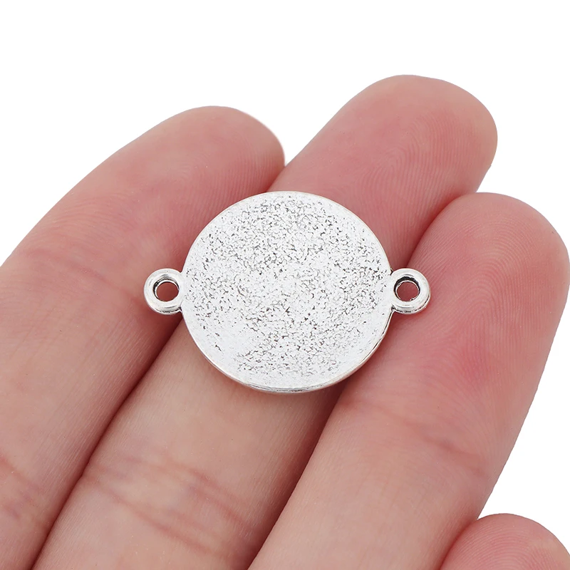 ZXZ 20pcs Chinese Knot Connector Charms for Bracelet Jewelry Making Findings 18x18mm