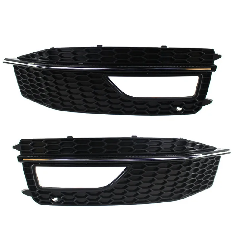 

Fog Lamp Frame Front Bar Honeycomb Lower Grille For 2013-2015 Audi A4 B9 S-line S4 Sport Version