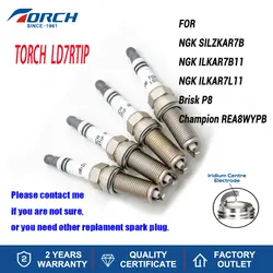 Hot Sale Automobiles Ignition Original Iridium Platinum Spark Plug TORCH LD7RTIP for Candle ILKAR7B11/SILZKAR7B/ILKAR7L11