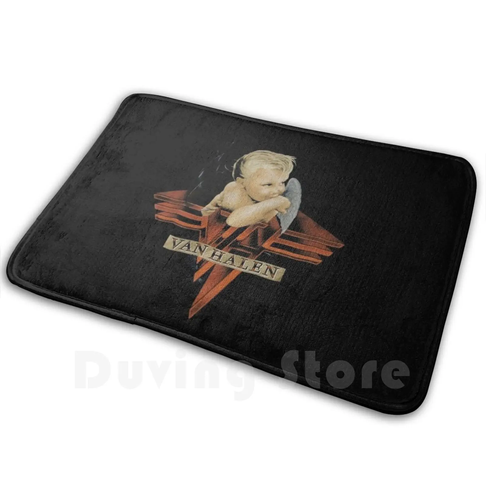 Baby Halen Smoking Carpet Mat Rug Cushion Soft Eddie Van Join Van Club Eddie Hallen Eddie Rip