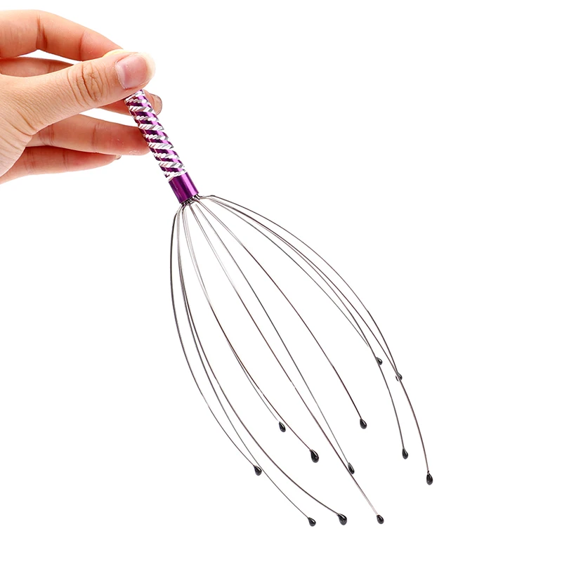 1PC Head Massager Octopus Claw Massager Tool Head Scalp Neck Equipment Stress Release Relax Massage Tens Pain Relief Head Care