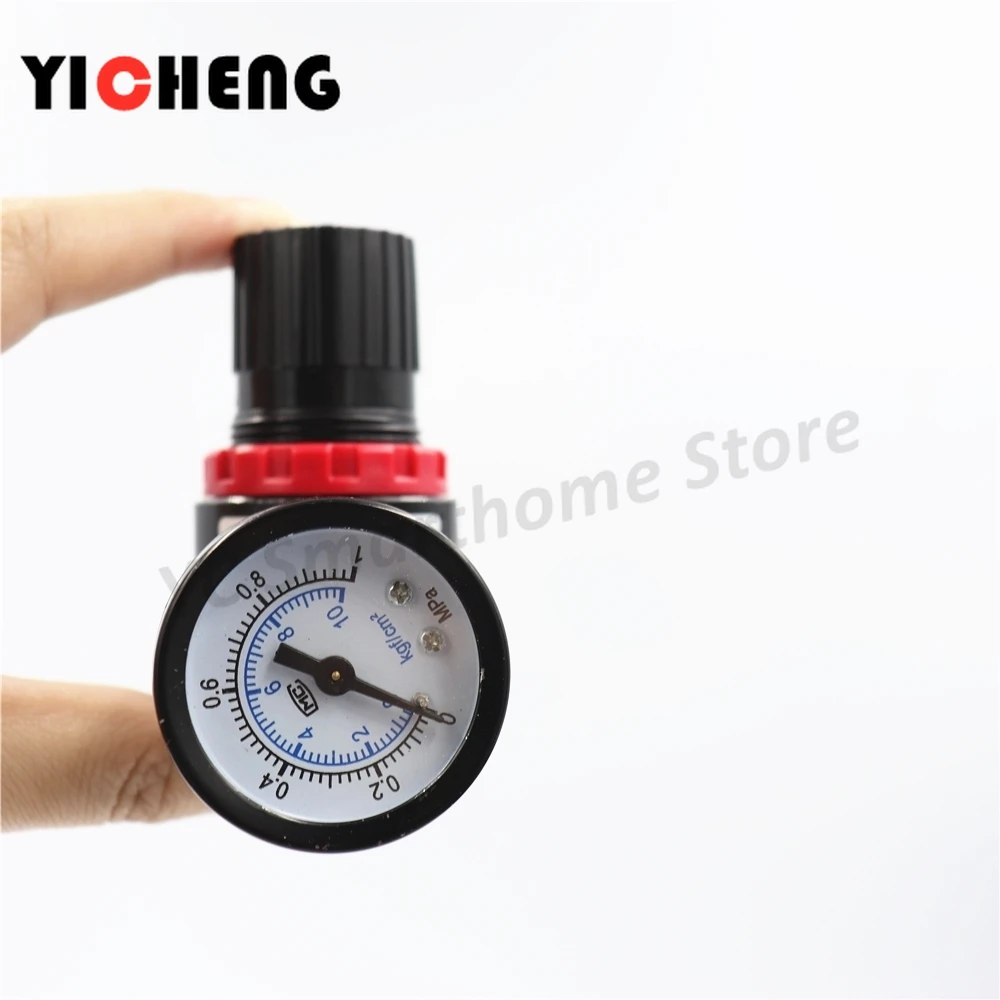 

1PCS 1/4 "Air Compressor Filter Water Oil Separator Regulator AR2000 Air Treatment Can be used with PC/PT series hose connectors