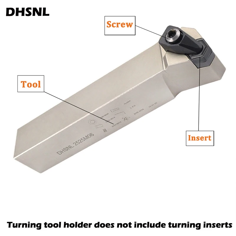Soporte de herramientas de torneado externo, cortador de torno, 1 piezas, DHSNR, DHSNL, 2020K06, 2525M06, DHSNR2020K06, herramientas de torno CNC