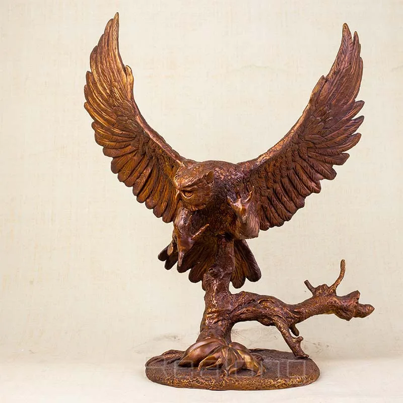 Bronze Owl Statue Bronze Sculpture Of An Owl Bronze Owl In Flight Art Crafts Bronze Animal Large Ornament For Home Decor Gifts