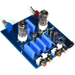 6J1 Tube Bile Preamp Fever HIFI Mini Home Audio Preamplifier Power Amplifier Board DC12V2A