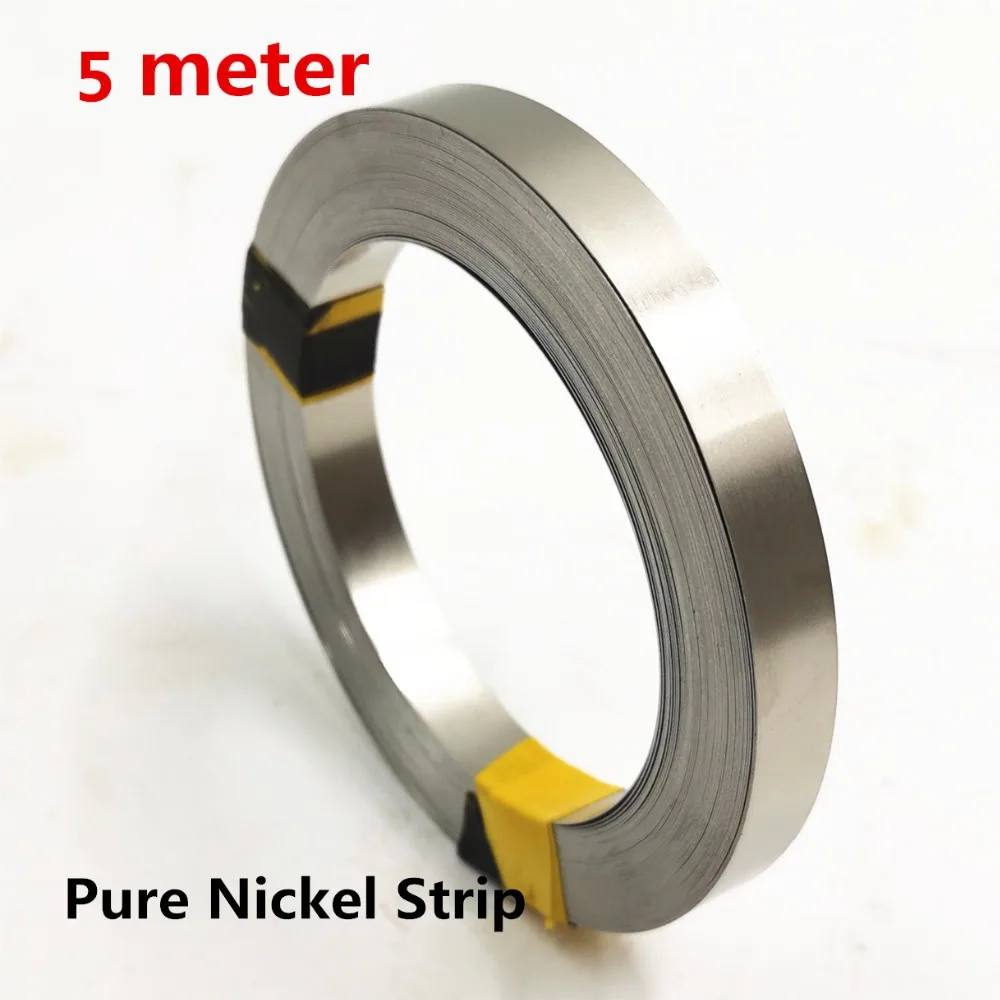 5 Meter Pure Nickel Strip 99.96% For Li 18650 Battery Spot Welding Machine Welder Equipment Nickel Belt For Battery Packs