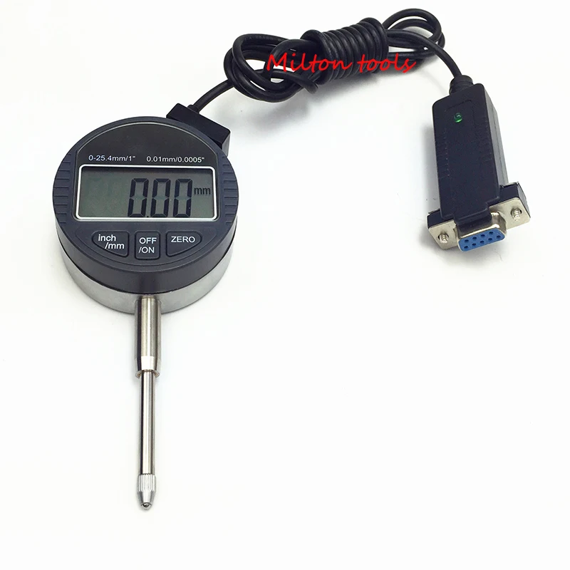 12.7/ 25.4mm 0.001mm Micron electronic indicator digital dial indicator 0.01with output datalink with RS232 (9holes) data output