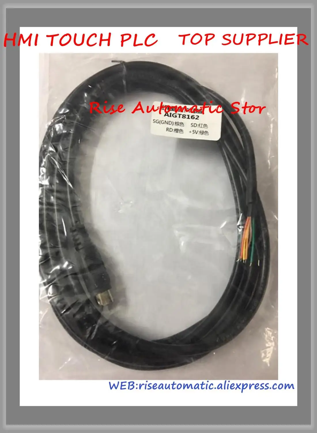 

Compatible AIGT8162 PLC Programming Cable To Connect GT01/GT11 Touch Panel Mini DIN5PIN-bulk AIGT8162 Replacement