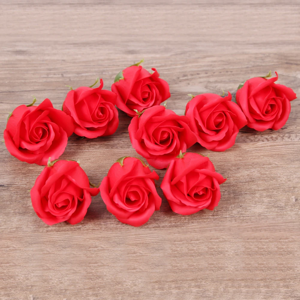 50Pcs Simulation Rose Scented Soap Flower Wedding Valentine Day Romantic Gift