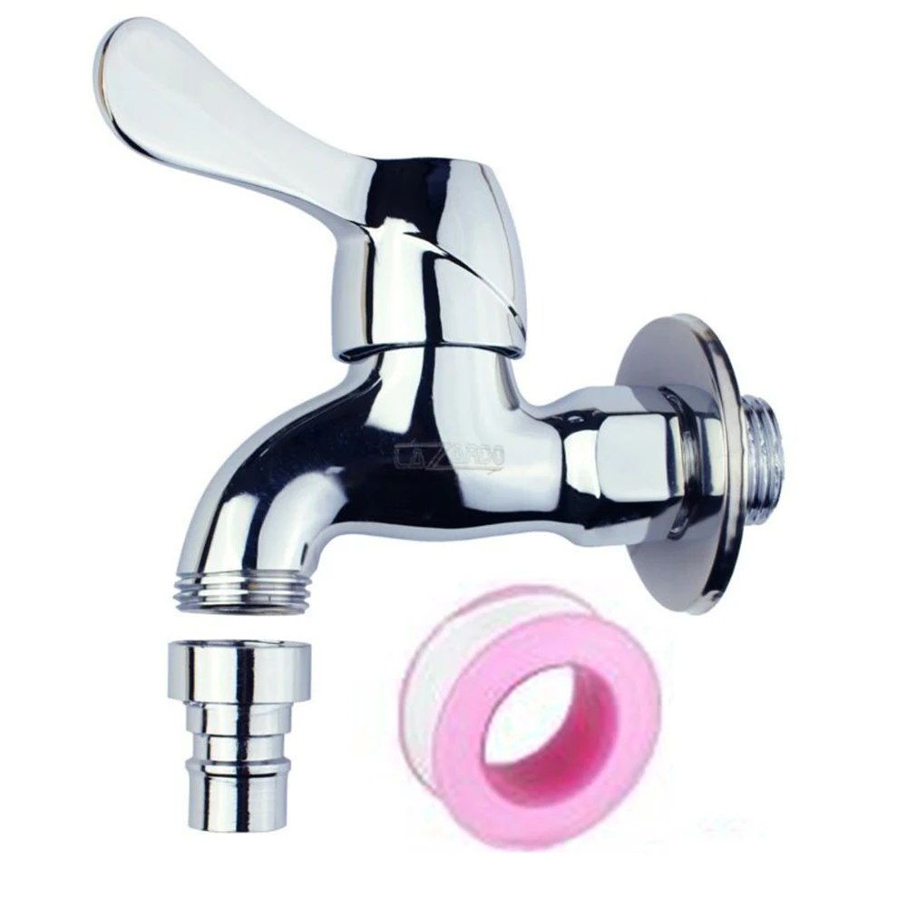 Faucet Cold Water Tap Bathroom And Kitchen Fittings 1/2 Hose Connection One-hand Head Filter Nozzle Water Saving Shower Spray