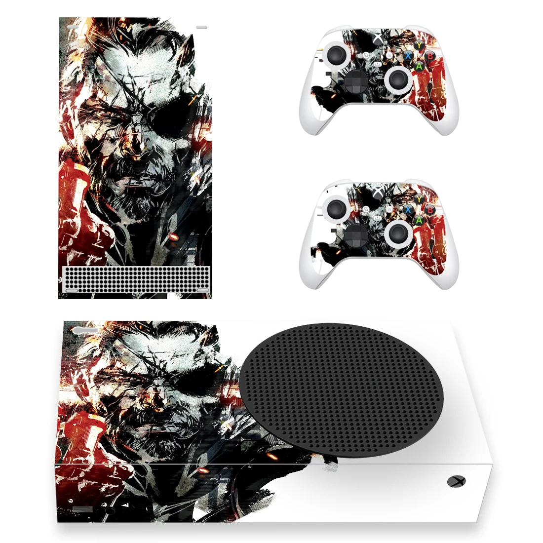 Metal Gear Solid V Skin Sticker Decal Cover for Xbox Series S Console and 2 Controllers Xbox Series Slim Skin Sticker Vinyl