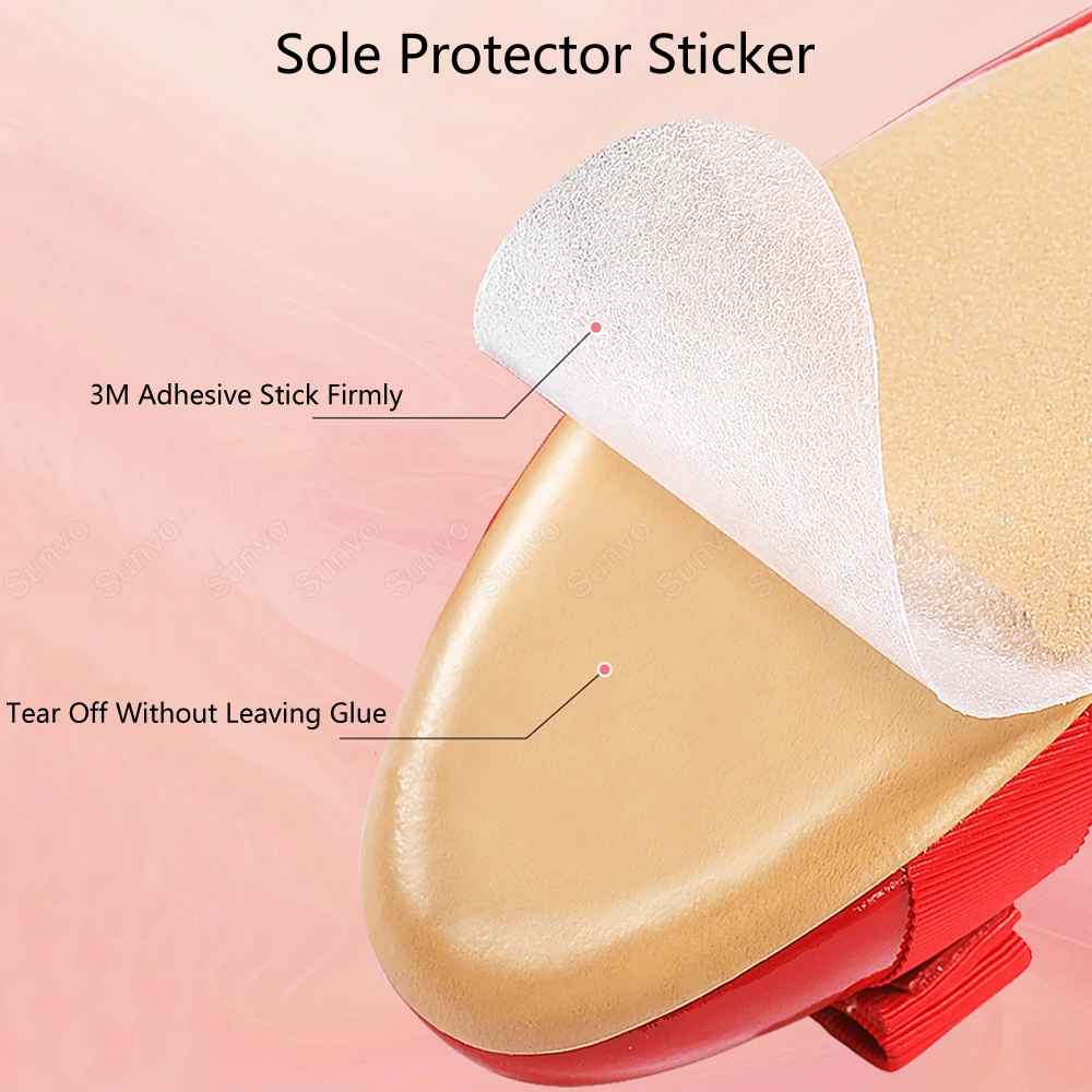 Sunvo Soles Protector Sticker Insoles for Women Shoes High Heels Sandals Self-Adhesive Non-Slip Outsole Shoe Protection Out Sole