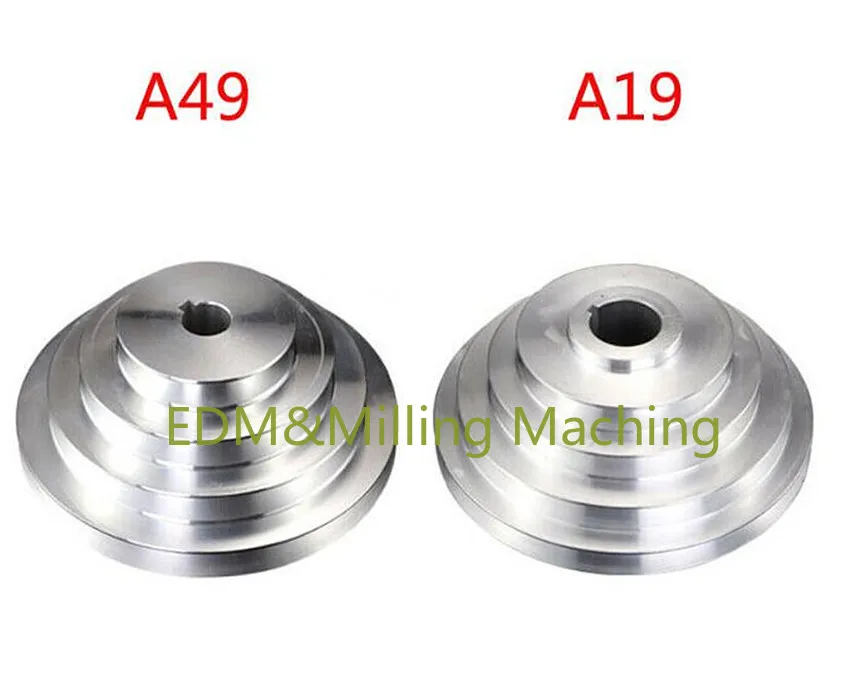 

1PC CNC Milling Machine Part Steel Pulley A49 A19 Motor Belt Gear For Bridgeport Mill Tool