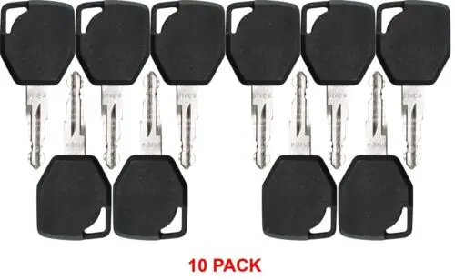 10pc Ignition Key 81404 fits Terex Backhoe 760 820 860 880 970 980