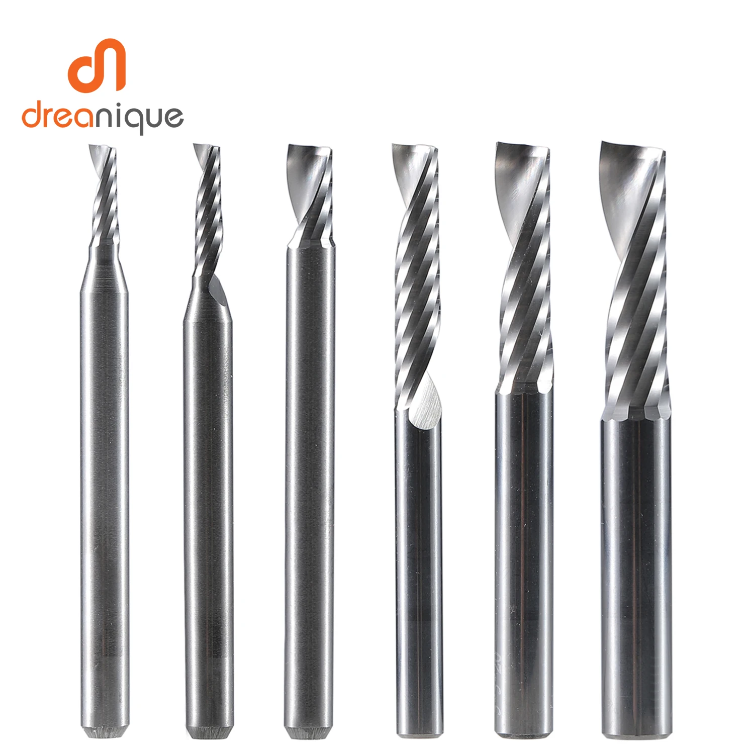 Dreanique 1PC AAAAA Einzelne Flöte Spirale Schaftfräser Werbung 3D Gravur Fräser Für Acryl Holzbearbeitung Aluminium – Detail 17