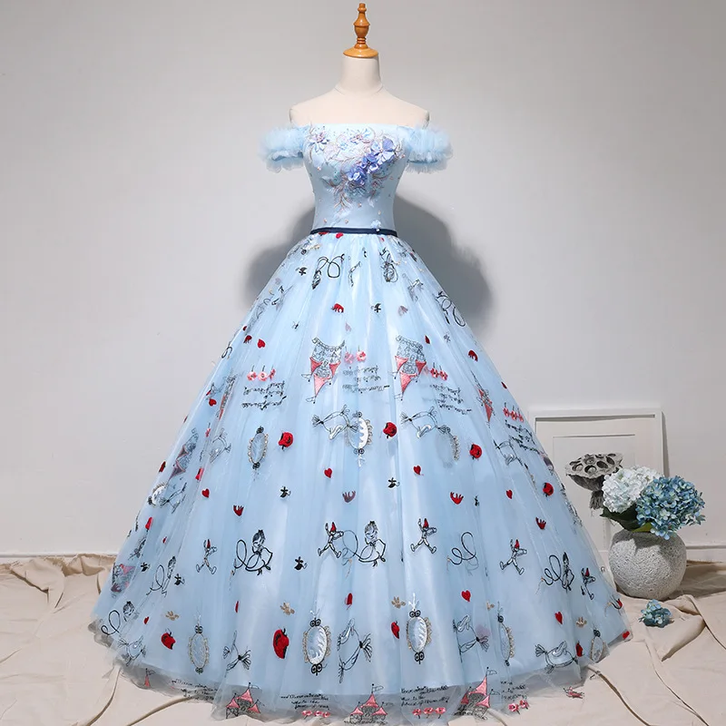 Vestidos Quinceanera sukienki 2020 nowy Off The Shoulder na imprezę Bal formalna suknia słodkie cukierki kolor szata De Bal Vestidos De 15