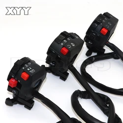 Motorcycle Light Hi-Lo Beam Kill Electric Start Turn Horn 4 & 5-Function Switch with Choke Lever for 110 125 150cc ATV