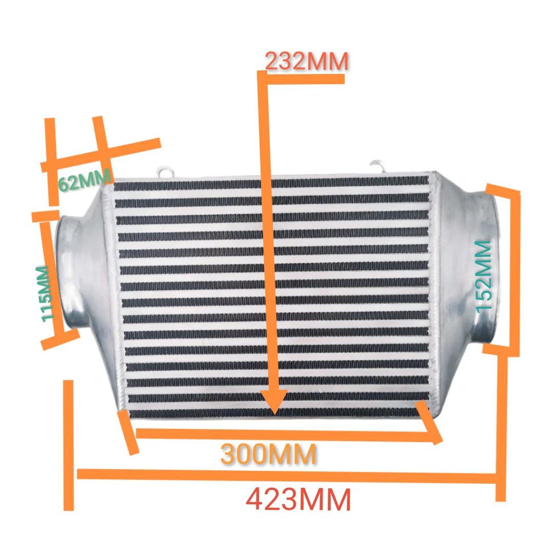 Upgraded 62MM Aluminium Race Intercooler For MINI COOPER S R53 R50 R52 2002-2006