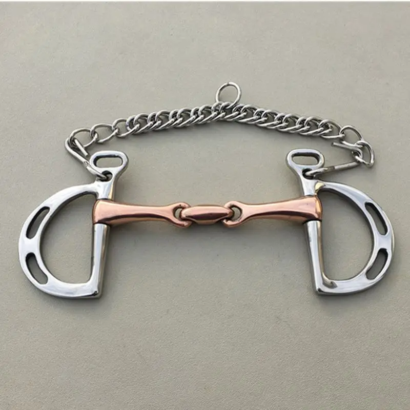 Stainless Steel Kimberwicke Bit  Horse Equipment 5 Inches Brass Copper Mouth Snaffle