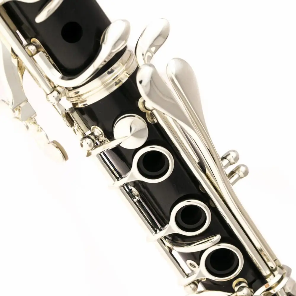 Free Shipping Music Fancier Club Bakelite Bb Clarinets RC Major Professional Clarinets Silver Plated Keys 17 Keys Mouthpiece