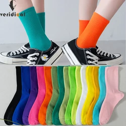 Pure Cotton Colorful Athletic Sport Short Socks Women Girl Compression Candy Color Breathable Fashions Soft Elastic Travel Socks