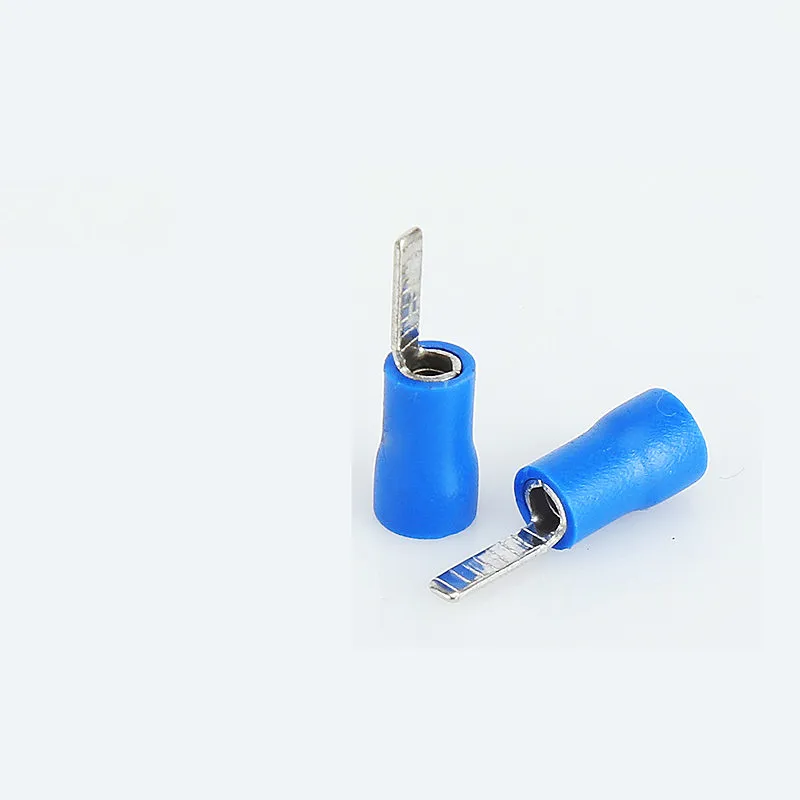 DBV1.25-10 Chip-Shaped Pre-insulating wire Terminal Blade  Cold pressed terminals 50PCS/Pack