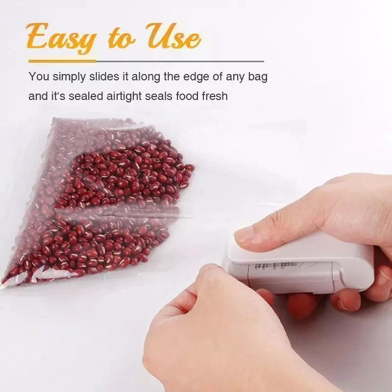 Mini Heat Bag Sealing Machine Package Sealer Bags Thermal Plastic Food Bag Closure Portable Sealer Food Packaging Heat Sealer