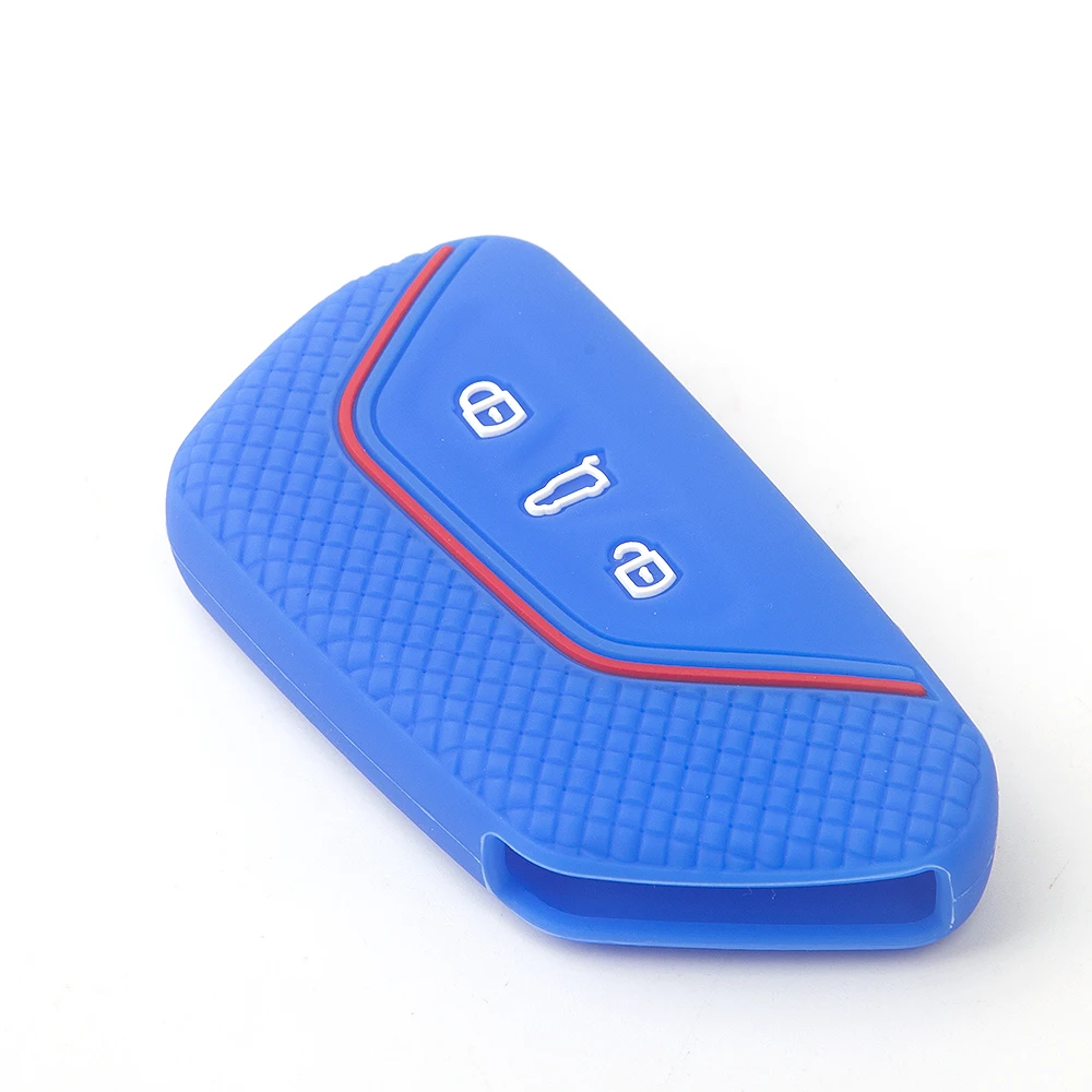 Hot Selling Cheap Silicone Key Cover for Golf 8 2020 Skoda Octavia Seat Leon MK 4 Tarraco Ateca Full Protection Key Case