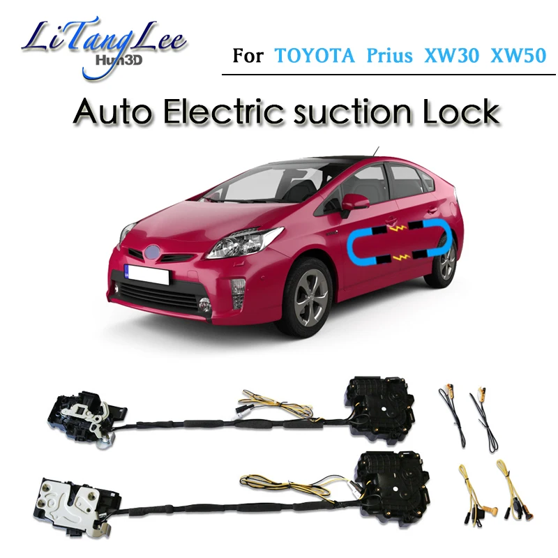 Per TOYOTA Prius XW30 XW50 Car Soft Close Door Latch Pass Lock attuatore Auto assorbimento elettrico aspirazione silenzio più vicino