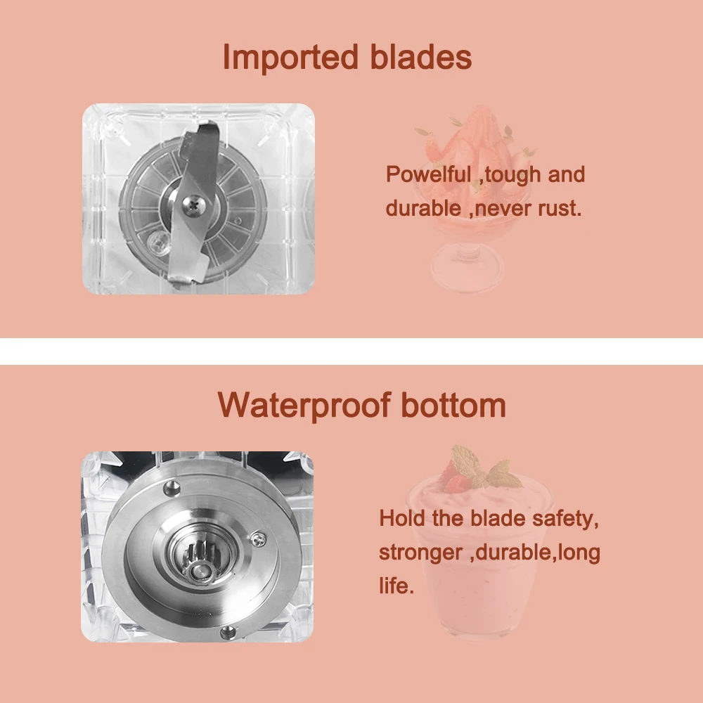 Itop商業1.5L bpa送料アイスブレンダープロのパワースムージーブレンダージューサーフードプロセッサー1より瓶カップ