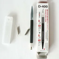 New Cutter D-400 art knife pen knife craft knife hobby knife hand-carved design knife for precision work with 10pcs blades
