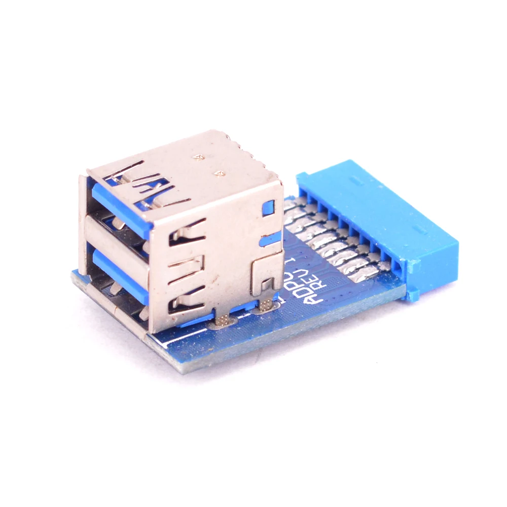 Motherboard USB Hub 19pin USB 3.0 pin Header to Dual USB3.0 A Female port converter Card For wlan card Wireless Mouse Keyboard