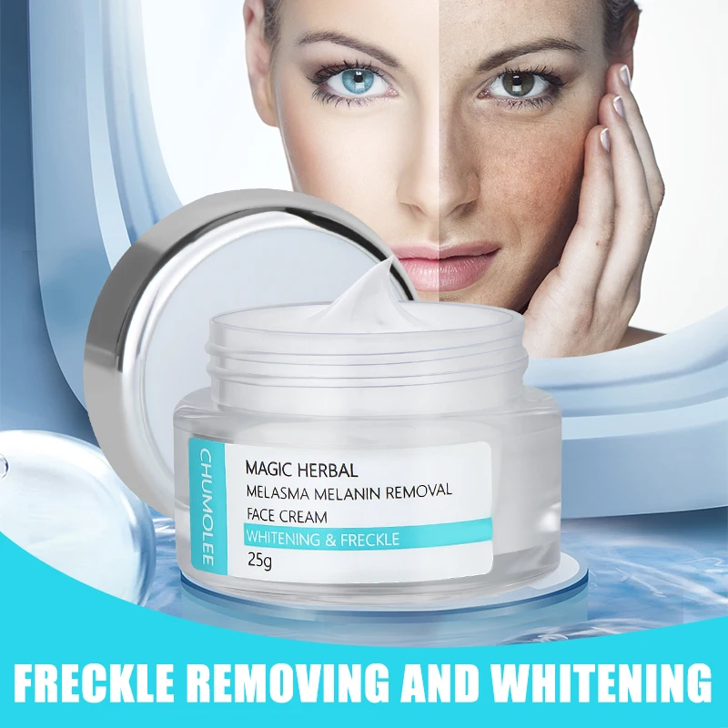 CHUMOLEE Strong Whitening Cream Remove Melasma Freckle Acne Dark Pigment Spots Melanin Pimple Brightening Face Cream Skin Care